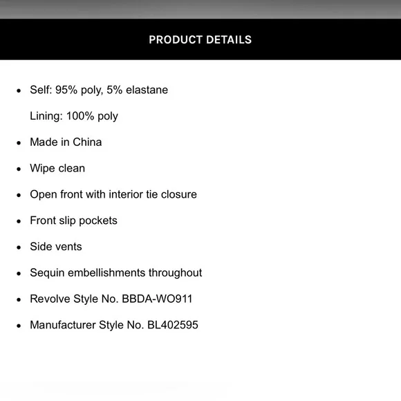 Steve Madden x BB Dakota Showstopper Duster in Black - Picture 7 of 14